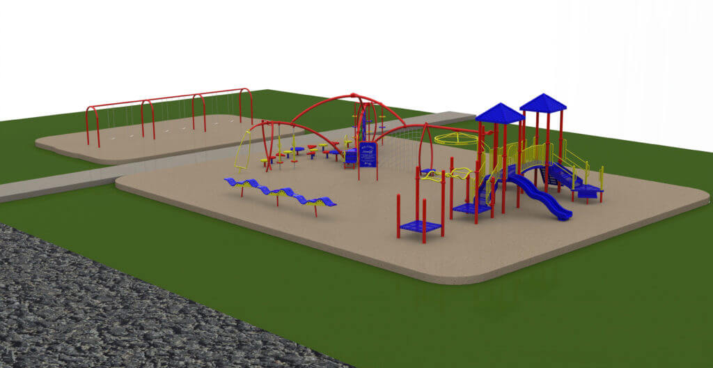 This playground equipment was previously at Zanewood Park