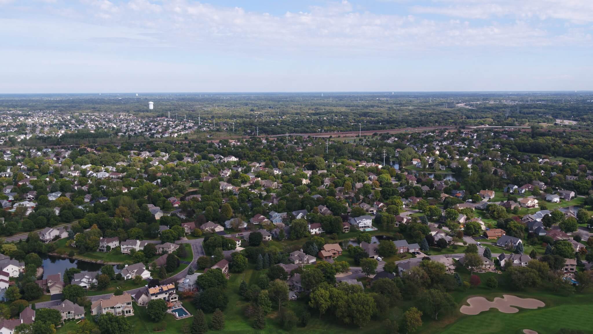 aerial image of brooklyn park