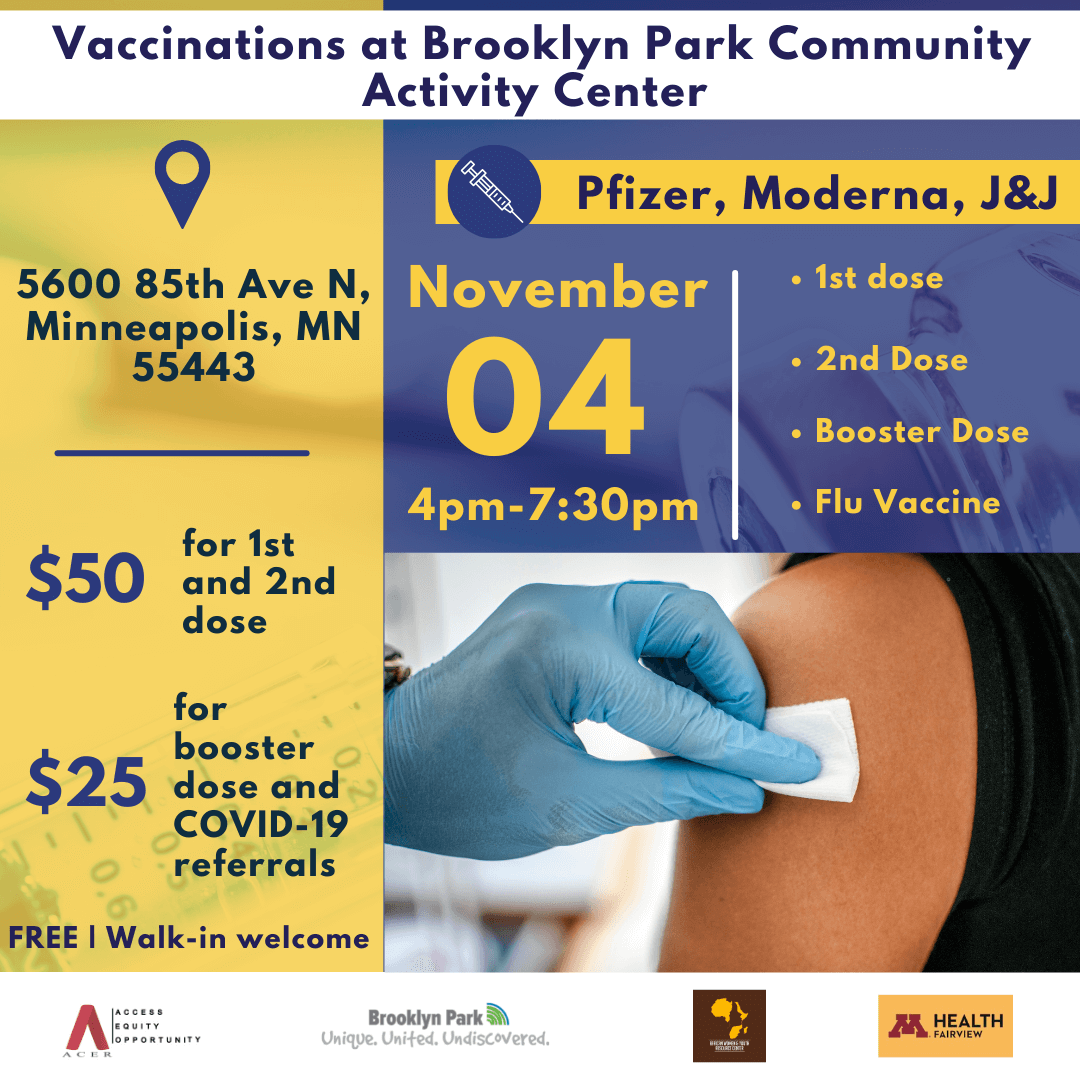 Vaccination event at the CAC